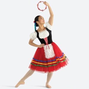 Revolution Dancewear | Tarantella Colorful Dance Costume Dress Full Skirt, LA